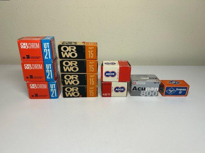 ORWO, ADOX, Agfa, Paterson 11 film rolls: NP 15 / UT21 /, Audio, Tv en Foto, Fotocamera's Analoog