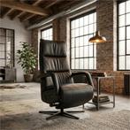 Leren relaxfauteuil met hartbalans Calm, Huis en Inrichting, Fauteuils, Bohemian, Industrieel, Modern, Scandinavisch, Nieuw, Ophalen of Verzenden