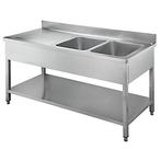 VS Spoeltafel - 2x Bak Rechts - 1800mm breed - 700mm, Ophalen, Nieuw in verpakking