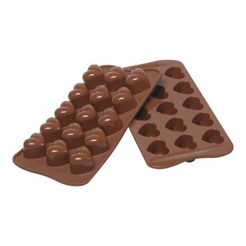 Siliconen chocolade vorm - 15 hartjes / monamour - EasyChoc, Zakelijke goederen, Horeca | Keukenapparatuur, Nieuw in verpakking