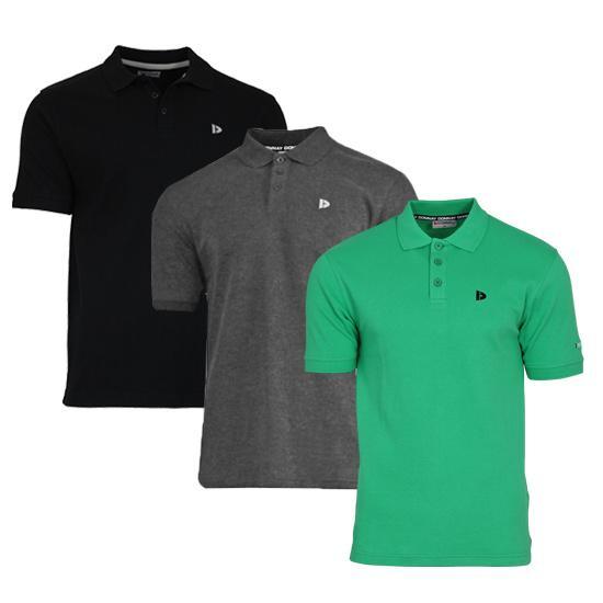 Donnay Donnay Heren - 3-Pack - Polo shirt Noah - Zwart /, Kleding | Heren, Polo's, Nieuw, Verzenden