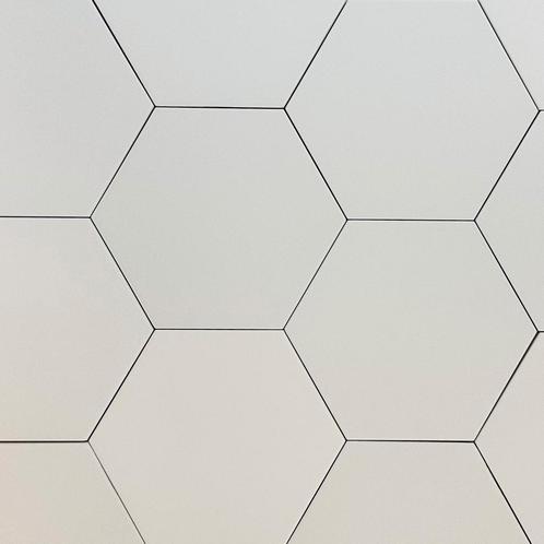 Vloertegel / wandtegel hexagon coimbra wit 17,5x20, Doe-het-zelf en Verbouw, Tegels, Vloertegels, Nieuw, 10 m² of meer, Keramiek