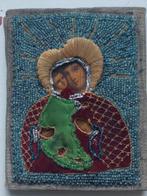 Icoon - Moeder Gods van Vladimir - Hout, Fluweel