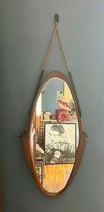 Wandspiegel - Hout - Ovale in teak