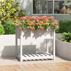 vidaXL Plantenbak met schap 82,5x54x81 cm massief grenenhout, Verzenden, Nieuw, Hout, 60 cm of meer