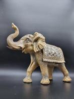 Beeld, Elephant with Mirrors 35cm - 0 cm - Polystone, Antiek en Kunst