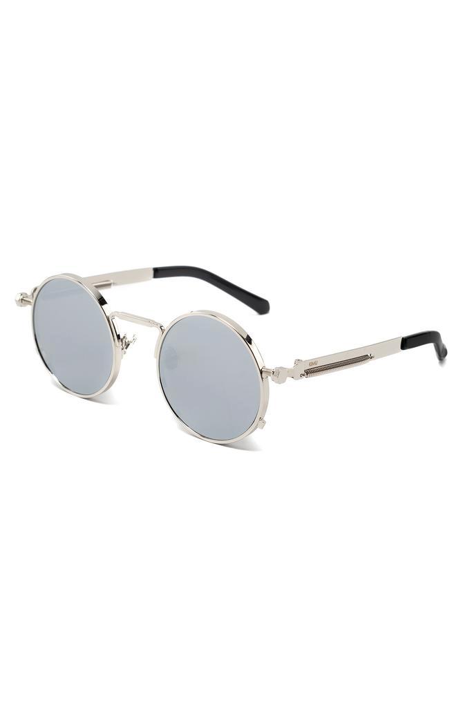 Ronde Zonnebril Hipster Zilver Montuur Rond Zilveren Spiegel, Sieraden, Tassen en Uiterlijk, Zonnebrillen en Brillen | Heren, Nieuw