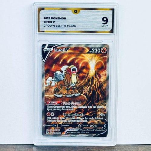 Pokémon Graded card - Entei - GG 9, Hobby en Vrije tijd, Verzamelkaartspellen | Pokémon