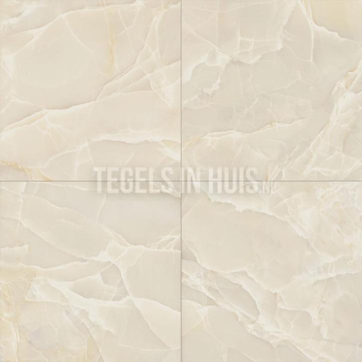 Vloertegel wandtegel onix marmer zand sable gepolijst, Doe-het-zelf en Verbouw, Tegels, Vloertegels, Nieuw, 10 m² of meer, Keramiek