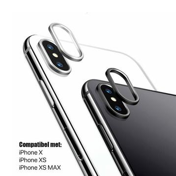 iPhone X / XS / XS Max Glazen Camera Cover - Zilver (Covers) beschikbaar voor biedingen