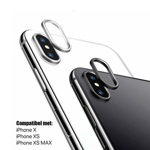 iPhone X / XS / XS Max Glazen Camera Cover - Zilver (Covers), Telecommunicatie, Mobiele telefoons | Hoesjes en Frontjes | Apple iPhone