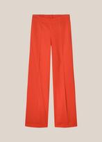 -30% Summum  Summum Trousers tencel koraal  maat 38, Kleding | Dames, Verzenden, Nieuw, Rood