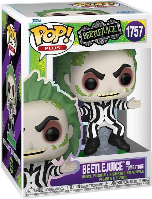 Funko Pop! - BeetleJuice with Tombstone #1757 | Funko -, Verzamelen, Poppetjes en Figuurtjes, Nieuw, Verzenden