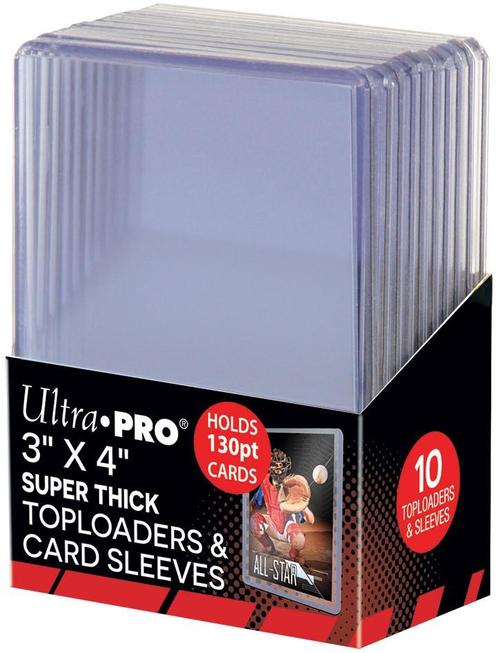 Super Thick 130PT Toploader with Thick Card Sleeves | Ultra, Hobby en Vrije tijd, Verzamelkaartspellen | Overige, Nieuw, Verzenden