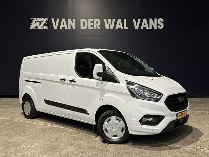 Ford Transit Custom 2.0 TDCI L2H1 Euro6 *Rijklaar Direct Rij, Auto's, Bestelauto's, Dealer onderhouden, Lease, Zwart, Handgeschakeld