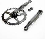 Crankset spieloos 46t staal 18 zwart 170mm - zwart, Ophalen of Verzenden, Gebruikt, Overig