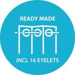 2dekans | Larson - Luxe effen blackout gordijn - met ringen, Huis en Inrichting, Stoffering | Gordijnen en Lamellen, Ophalen of Verzenden