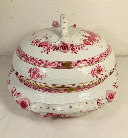 Herend - Tureen - Indian Basket - Porselein, Antiek en Kunst, Antiek | Meubels | Tafels