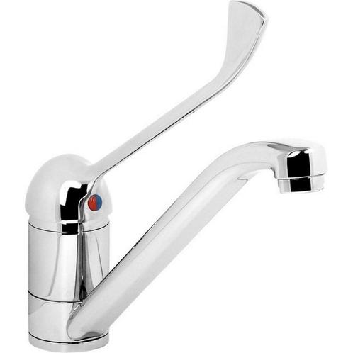 Keukenkraan Plieger Smart 1-Gats met Lange Hendel Chroom, Doe-het-zelf en Verbouw, Sanitair, Kraan, Nieuw, Chroom, Ophalen of Verzenden