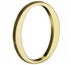 Huisnummer 0 Roman 120 mm Messing PVD, Huis en Inrichting, Woonaccessoires | Overige, Ophalen of Verzenden, Nieuw