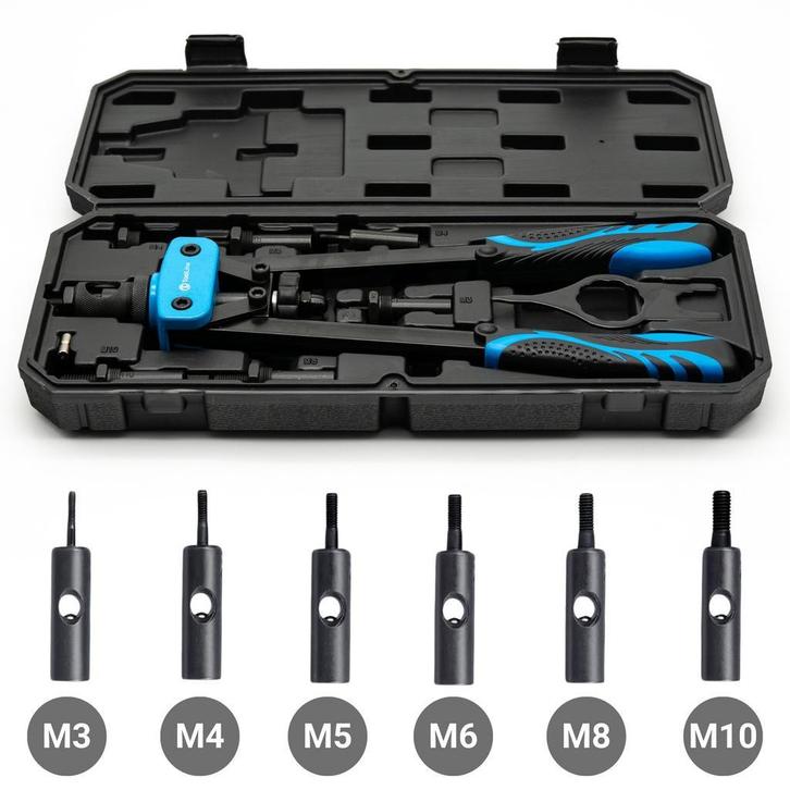 ToolLine | Blindklinkmoertang | M3, M4, M5, M6, M8, M10, Doe-het-zelf en Verbouw, Gereedschap | Handgereedschap, Nieuw, Verzenden