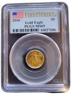 Gouden American Eagle 1/10 oz 2010 PCGS MS69 First Strike, Verzenden, Midden-Amerika, Losse munt, Goud