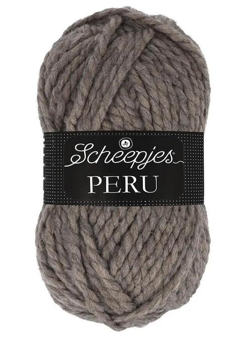 Scheepjes Peru - 20 bruin - Alpaca/Acryl Bulky Dik Garen, Hobby en Vrije tijd, Breien en Haken, Ophalen of Verzenden