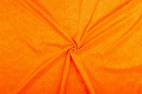Velvet stof oranje, Hobby en Vrije tijd, Stoffen en Lappen, 120 cm of meer, 200 cm of meer, Oranje, Nieuw, Polyester, Ophalen of Verzenden