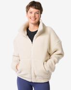HEMA Dames sherpa jas creme 2=35% / 1=20%, Verzenden, Nieuw