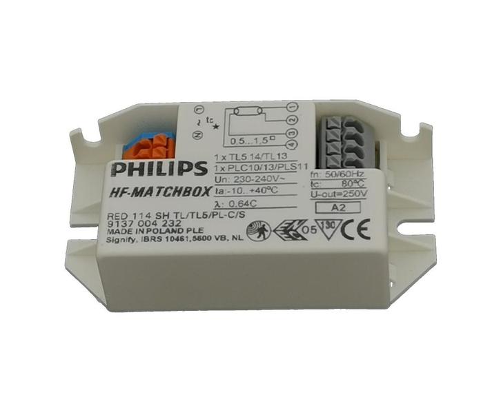Philips HF-Matchbox Red 114 SH TL/TL5/PL-C/S | Voorschake..., Huis en Inrichting, Lampen | Overige, Nieuw, Ophalen of Verzenden