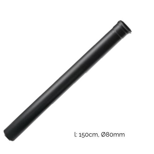 rookkanaal enkelwandig L:150 cm Ø80mm pelletkachel, Huis en Inrichting, Kachels, Vrijstaand, Nieuw, Hout, Ophalen of Verzenden