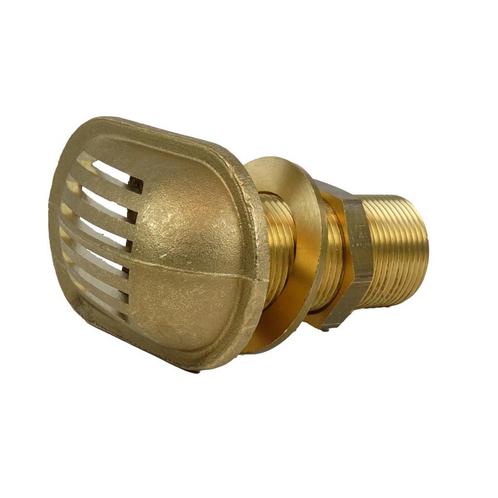 Messing Huiddoorvoer met Zeef voor Koelwaterinlaat-48 mm (1-, Watersport en Boten, Bootonderdelen, Nieuw, Ophalen of Verzenden