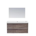 Badkamermeubel Sanilux PL 100 Greeploos Incl Spiegel En, Ophalen of Verzenden, Nieuw, Bad