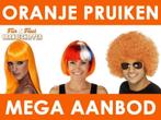 Oranje pruik - Mega aanbod oranje pruiken, Nieuw, Ophalen of Verzenden