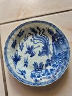 Chinees porseleinen schaaltje met blauw-wit vogeldecor –