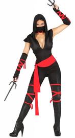 Ninja Kostuum Zwart Dames, Verzenden, Nieuw