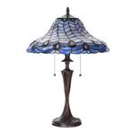 Tiffany Tafellamp Ø 40x60 cm Blauw Paars Glas, Huis en Inrichting, Lampen | Tafellampen, Ophalen of Verzenden, Nieuw, Glas, Tiffany
