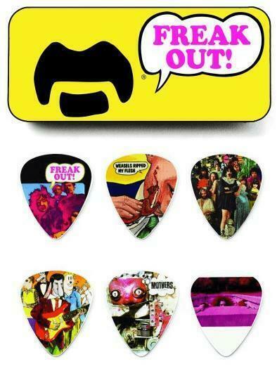 Frank Zappa opbergblikje met plectrums officiële merchandise, Verzamelen, Muziek, Artiesten en Beroemdheden, Gebruiksvoorwerp