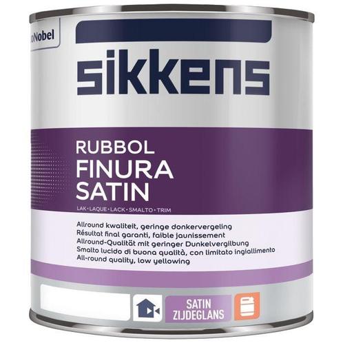 SIKKENS RUBBOL FINURA SATIN - ON.00.58 - 1 liter - AKZO N..., Doe-het-zelf en Verbouw, Verf, Beits en Lak, Verf, Overige kleuren