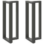 vidaXL Bartafelpoten 2 st T-vormig 40x35x(100-101) cm staal, Verzenden, Nieuw