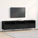 vidaXL TV-kast Zwart eiken 150 x 30 x 44.5 cm Bewerkt hout, Huis en Inrichting, Kasten | Televisiemeubels, 100 tot 150 cm, Verzenden
