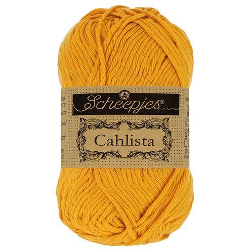 Scheepjes Cahlista - 249 saffron - Katoen Garen, Hobby en Vrije tijd, Breien en Haken, Ophalen of Verzenden