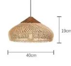 Vintage Boho Rotan Hanglamp – Handgeweven E27 Lamp, Verzenden, Nieuw