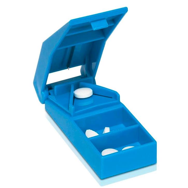 GEASY Pillensnijder – Blauw – Compact &amp; Veilig – Geschikt, Antiek en Kunst, Antiek | Goud en Zilver, Verzenden