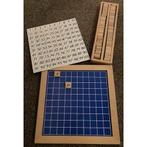 Honderd bord met houten getallen (zie foto), Verzenden, Nieuw