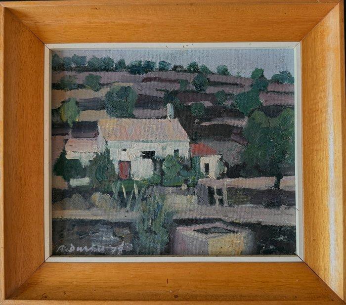 Rafael Durán Benet (1931–2015) - Masía entre campos, Antiek en Kunst, Kunst | Schilderijen | Klassiek