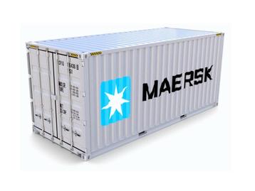 Schaal 1 Kiss 561 102 Container MAERSK 20 ft (Kiss Schweiz)