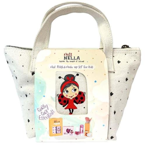 Miss Nella Girly Girl Essentials Canvas Make-up Tas, Sieraden, Tassen en Uiterlijk, Uiterlijk | Haarverzorging, Nieuw, Ophalen of Verzenden