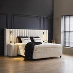 Opberg Boxspring Sherathon Wit, Verzenden, Nieuw, Wit, Modern