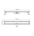 SALE - Solid 90x7cm - Mat zwart - Douchegoot - Douchedrain –, Doe-het-zelf en Verbouw, Ophalen of Verzenden, Nieuw